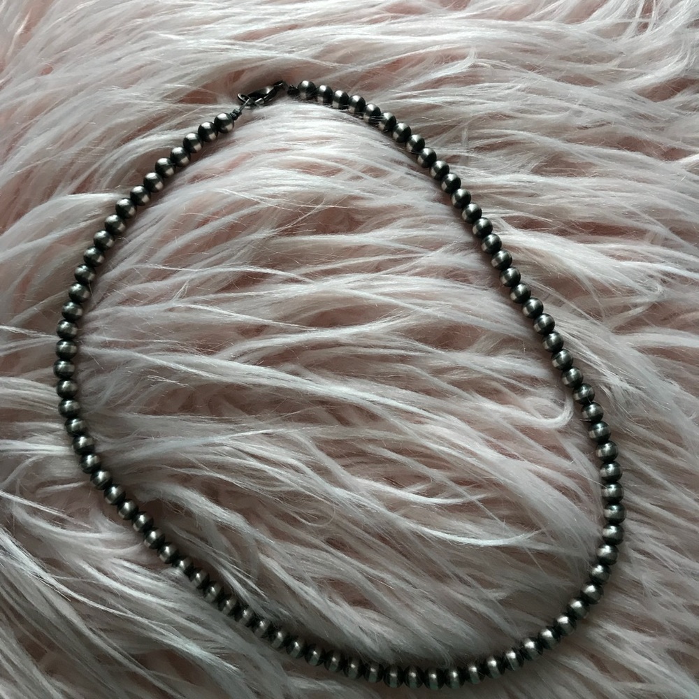 20 inch 6mm Navajo pearl necklace
